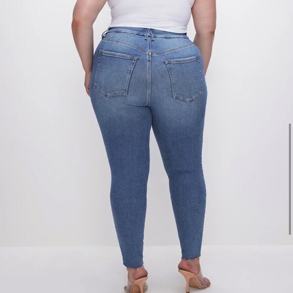 Good American Always Fits Good Legs Stretch Skinny Cropped Jeans Sz 28-32 - Picture 3 of 15